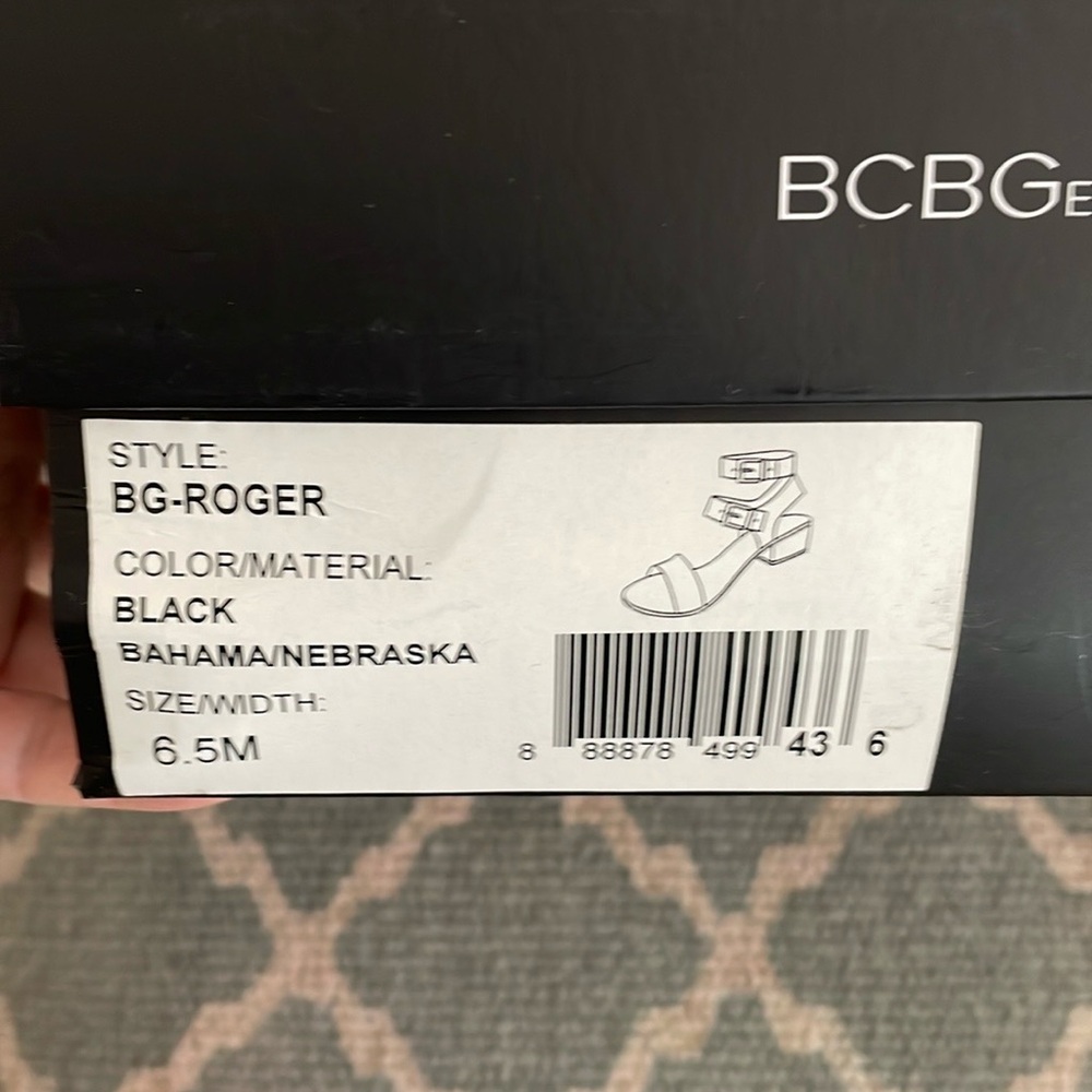 BCBGeneration Black Sandals Size 6.5 - Picture 16 of 16